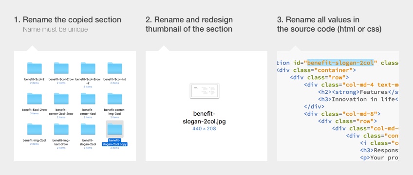 create new section